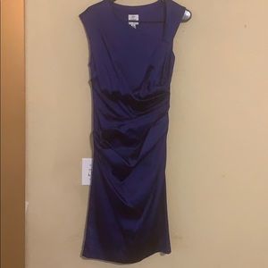 Royal purple dress Suzy Chin